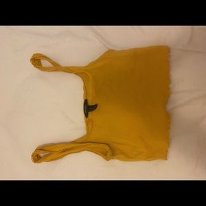 Yellow crop top